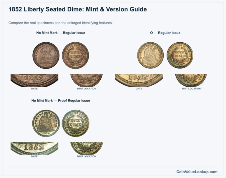 1852 Liberty Seated Dime Coin Value: How Much Is It Worth?