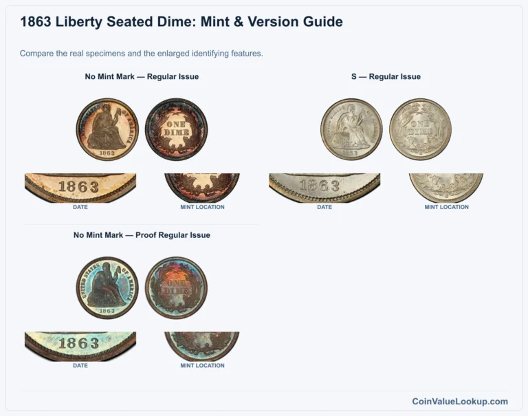 1863 Liberty Seated Dime Coin Value: How Much Is It Worth?