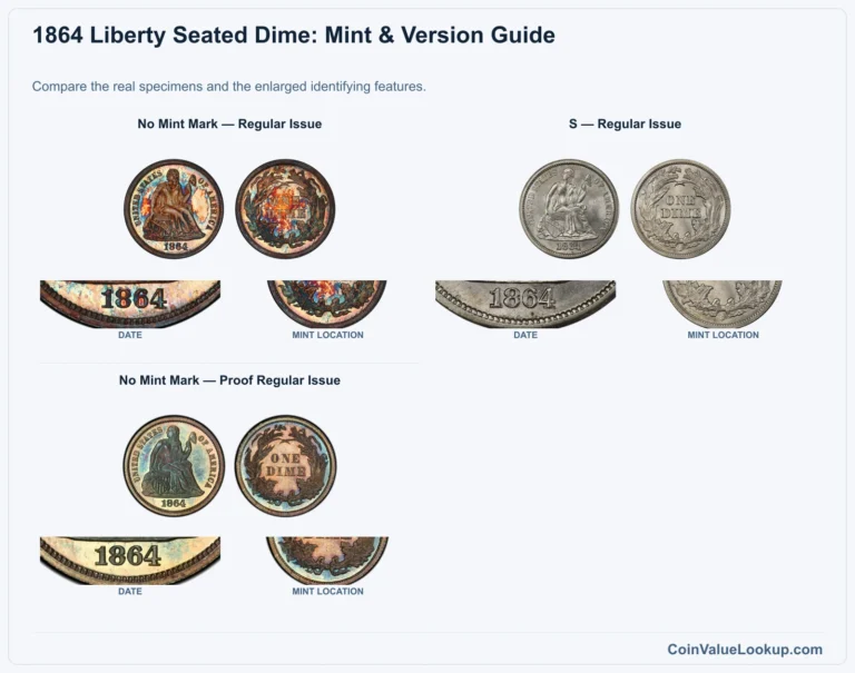 1864 Liberty Seated Dime Coin Value: How Much Is It Worth?