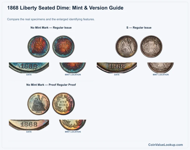 1868 Liberty Seated Dime Coin Value: How Much Is It Worth?