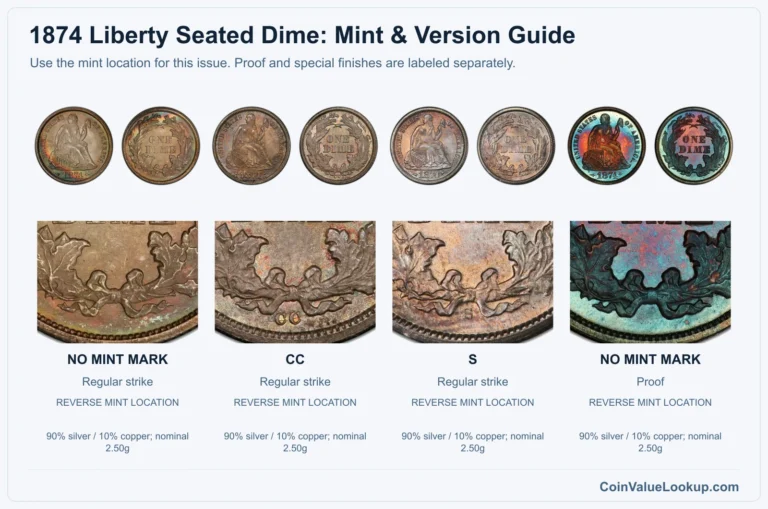 1874 Liberty Seated Dime Coin Value: How Much Is It Worth?