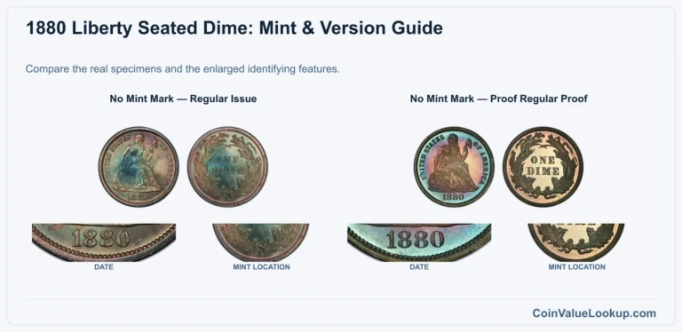 1880 Liberty Seated Dime Coin Value: How Much Is It Worth?