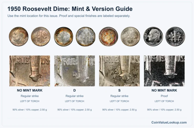 1950 Roosevelt Dime Coin Value: How Much Is It Worth?