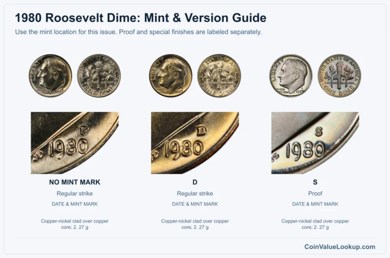 1980 Roosevelt Dime Coin Value: How Much Is It Worth?