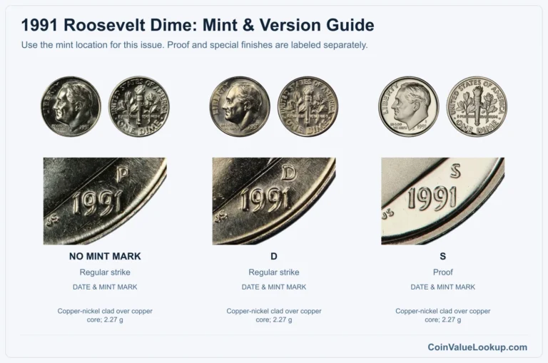 1991 Roosevelt Dime Coin Value: How Much Is It Worth?