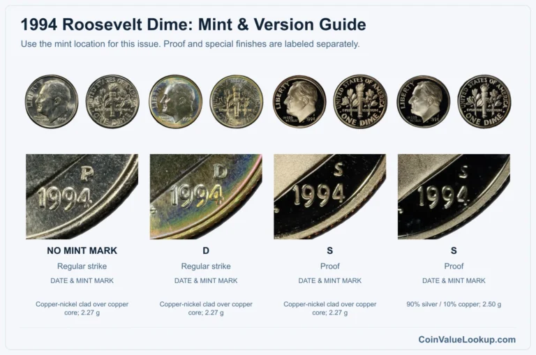 1994 Roosevelt Dime Coin Value: How Much Is It Worth?