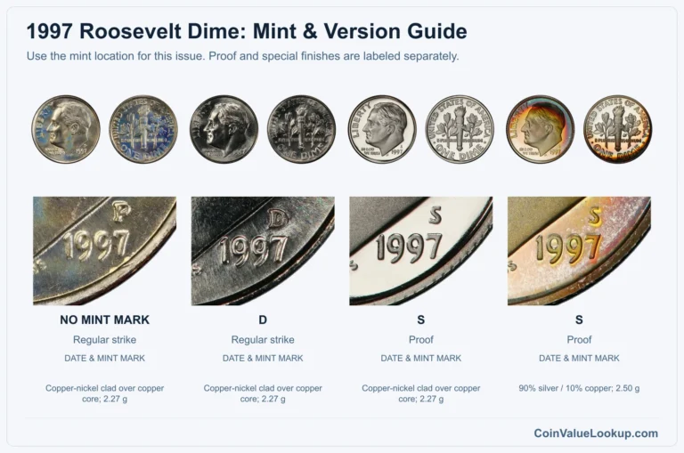 1997 Roosevelt Dime Coin Value: How Much Is It Worth?