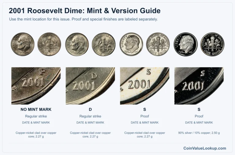 2001 Roosevelt Dime Coin Value: How Much Is It Worth?
