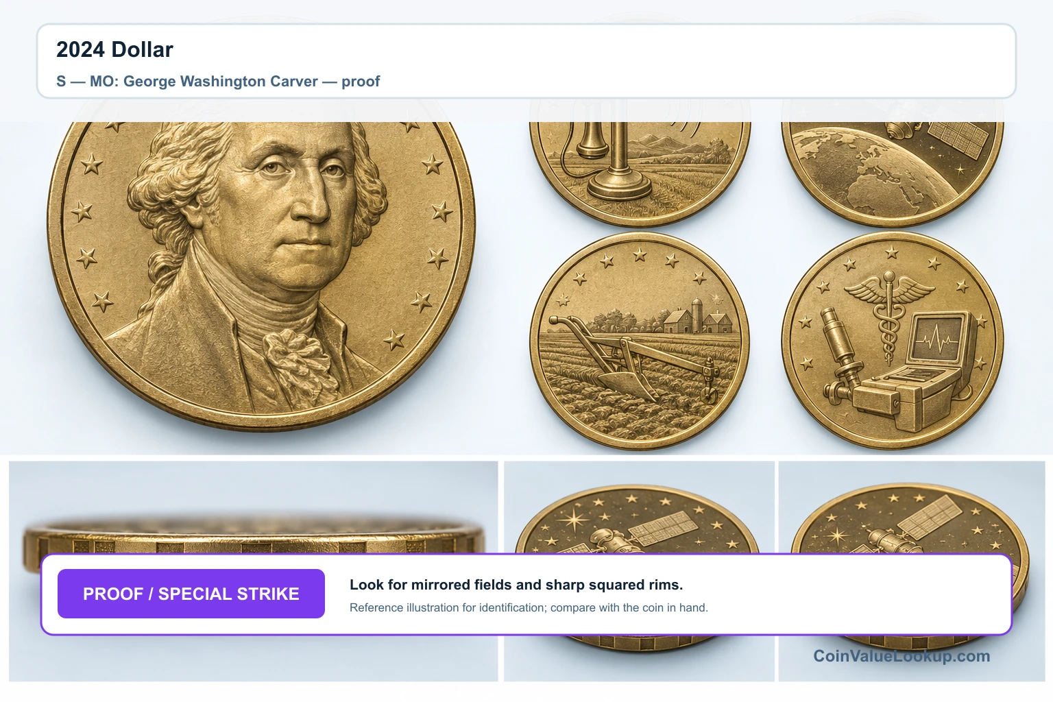 2024 Dollar — S — MO: George Washington Carver — proof