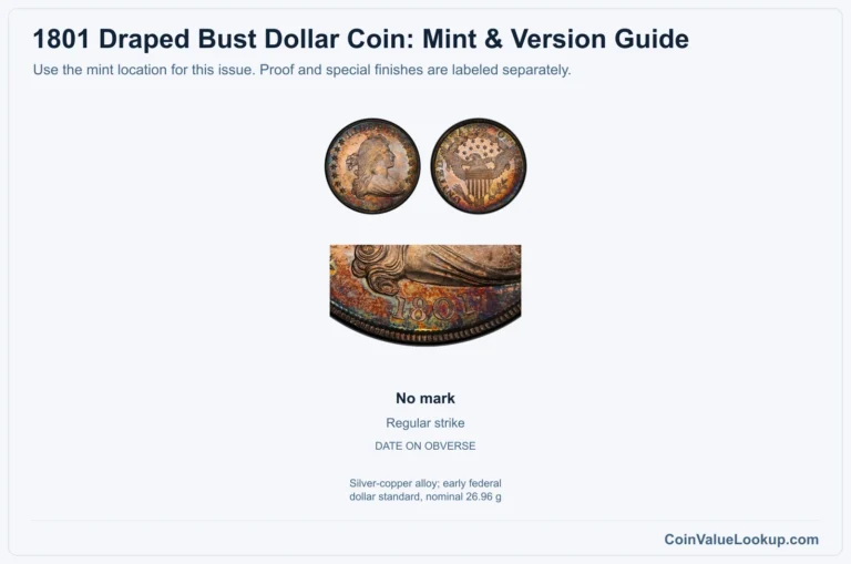 1801 Draped Bust Dollar Coin Value: How Much Is It Worth?