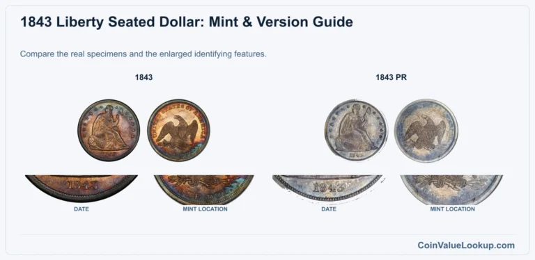 1843 Liberty Seated Dollar Coin Value: How Much Is It Worth?