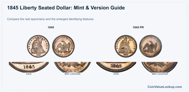 1845 Liberty Seated Dollar Coin Value: How Much Is It Worth?
