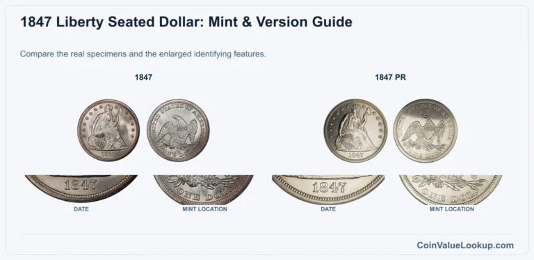 1847 Liberty Seated Dollar Coin Value: How Much Is It Worth?