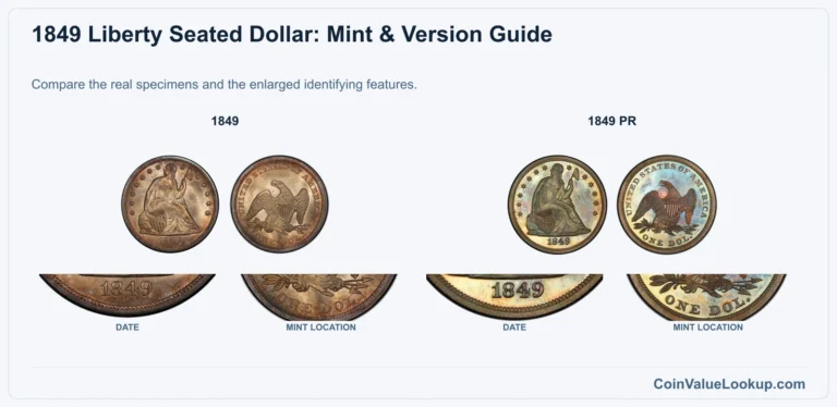 1849 Liberty Seated Dollar Coin Value: How Much Is It Worth?