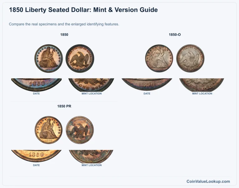 1850 Liberty Seated Dollar Coin Value: How Much Is It Worth?