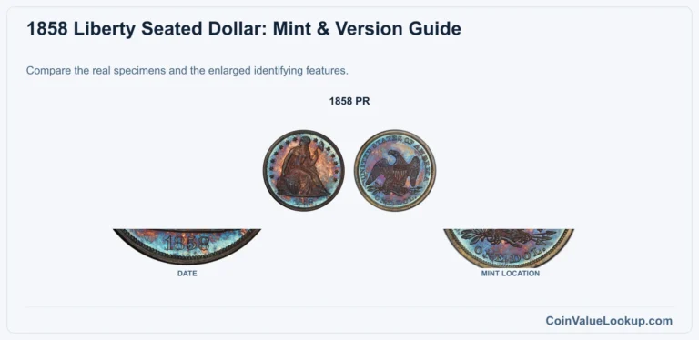 1858 Liberty Seated Dollar Coin Value: How Much Is It Worth?