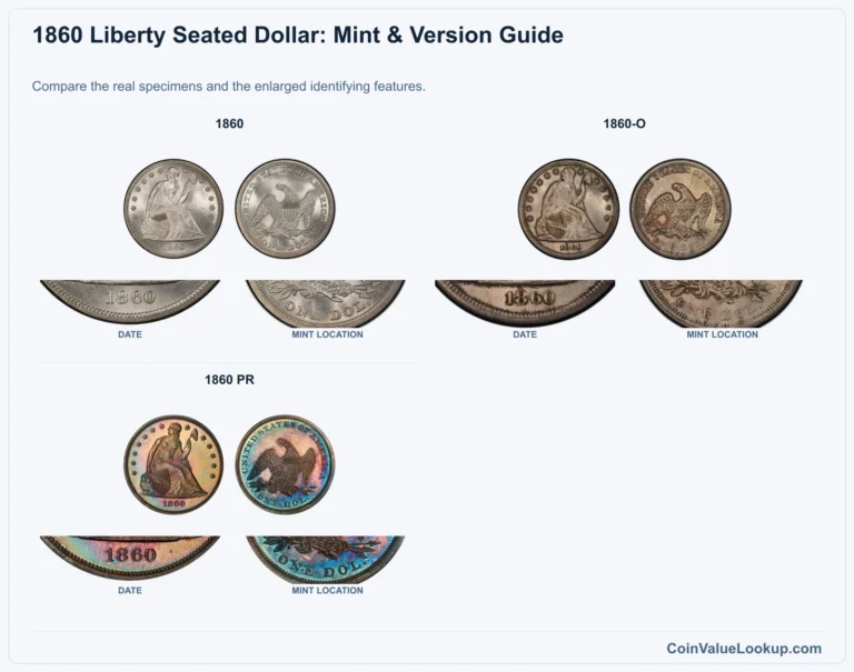 1860 Liberty Seated Dollar Coin Value: How Much Is It Worth?