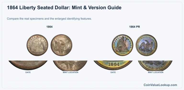 1864 Liberty Seated Dollar Coin Value: How Much Is It Worth?