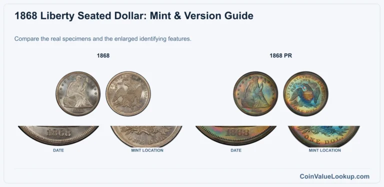 1868 Liberty Seated Dollar Coin Value: How Much Is It Worth?