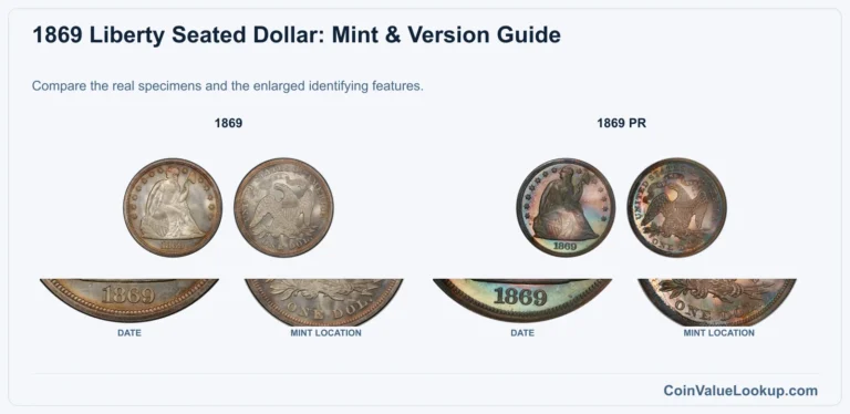 1869 Liberty Seated Dollar Coin Value: How Much Is It Worth?
