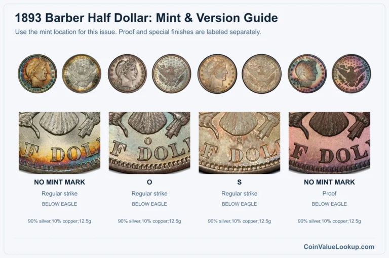 1893 Barber Half Dollar Coin Value: How Much Is It Worth?