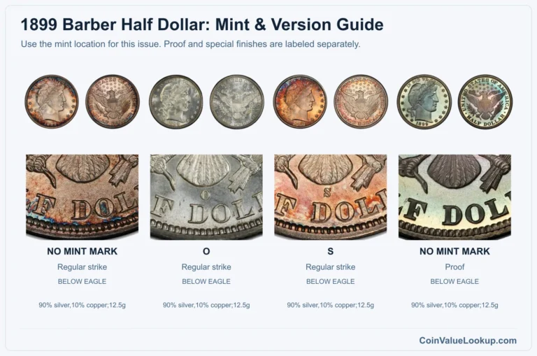 1899 Barber Half Dollar Coin Value: How Much Is It Worth?