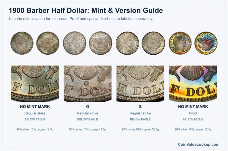 1900 Barber Half Dollar Coin Value: How Much Is It Worth?