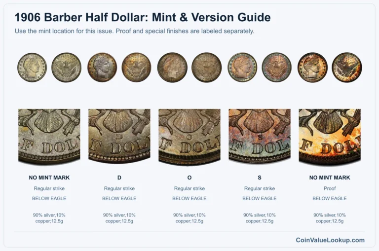 1906 Barber Half Dollar Coin Value: How Much Is It Worth?