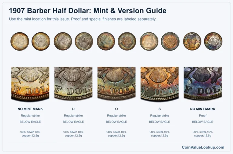 1907 Barber Half Dollar Coin Value: How Much Is It Worth?