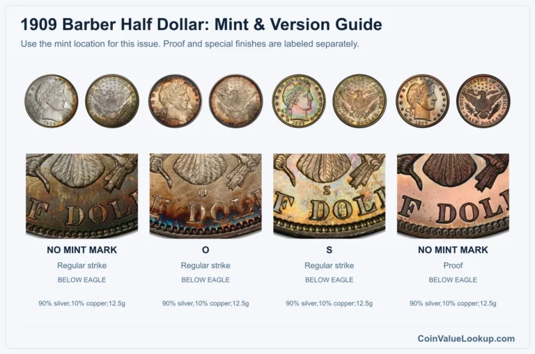 1909 Barber Half Dollar Coin Value: How Much Is It Worth?