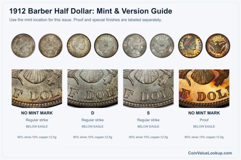 1912 Barber Half Dollar Coin Value: How Much Is It Worth?
