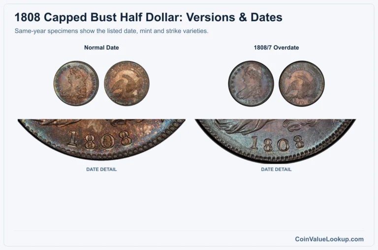 1808 Capped Bust Half Dollar Coin Value: How Much Is It Worth?