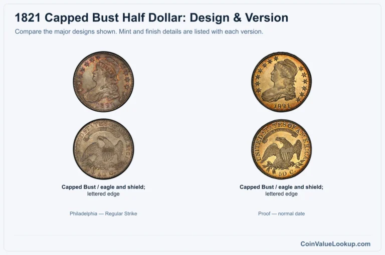 1821 Capped Bust Half Dollar Coin Value: How Much Is It Worth?