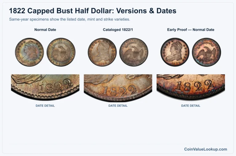 1822 Capped Bust Half Dollar Coin Value: How Much Is It Worth?
