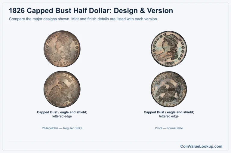 1826 Capped Bust Half Dollar Coin Value: How Much Is It Worth?