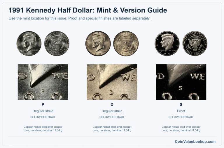 1991 Kennedy Half Dollar Coin Value: How Much Is It Worth?