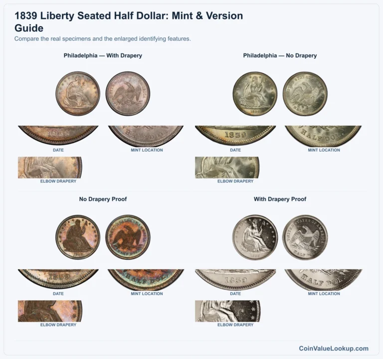 1839 Liberty Seated Half Dollar Coin Value: How Much Is It Worth?