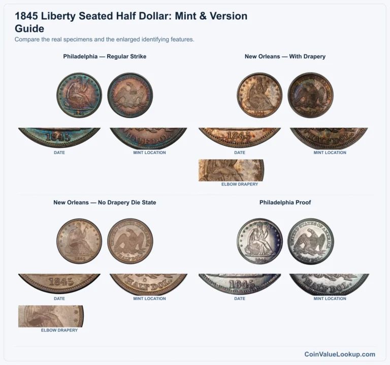 1845 Liberty Seated Half Dollar Coin Value: How Much Is It Worth?