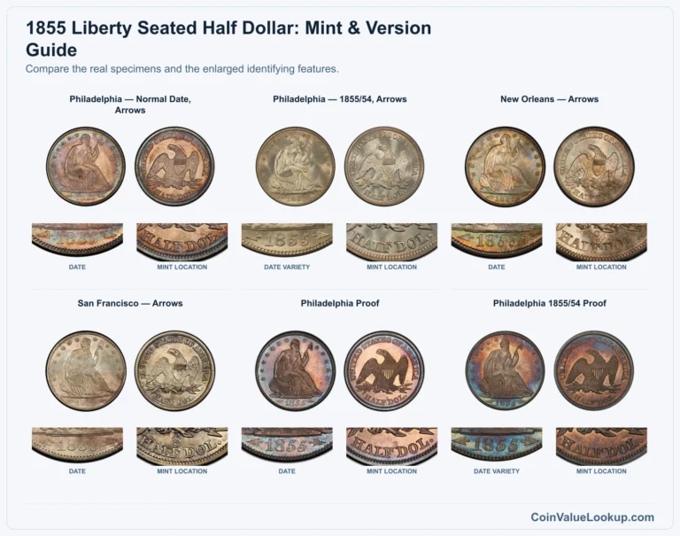 1855 Liberty Seated Half Dollar Coin Value: How Much Is It Worth?