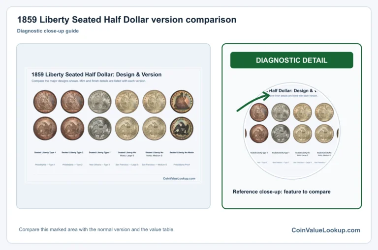 1859 Liberty Seated Half Dollar Coin Value: How Much Is It Worth?