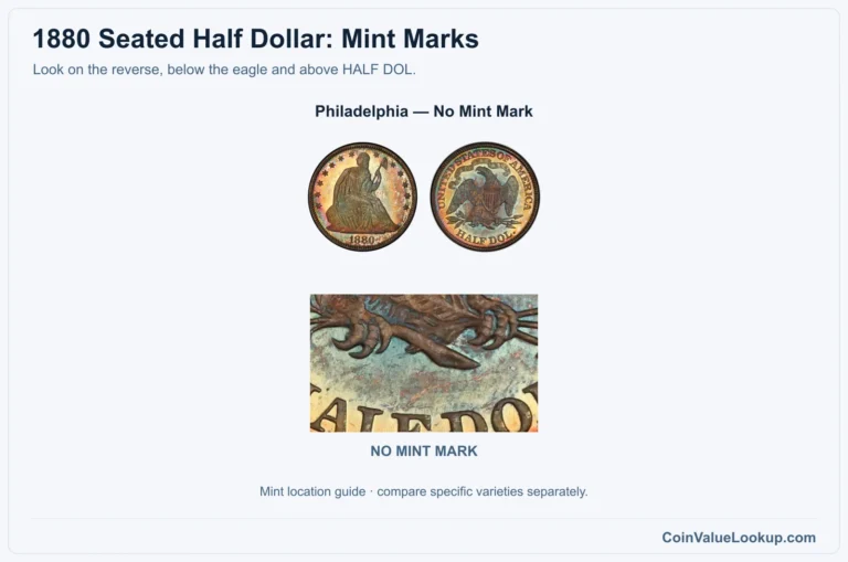 1880 Liberty Seated Half Dollar Coin Value: How Much Is It Worth?