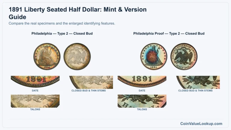 1891 Liberty Seated Half Dollar Coin Value: How Much Is It Worth?
