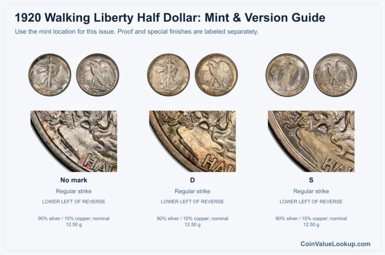 1920 Walking Liberty Half Dollar Coin Value: How Much Is It Worth?