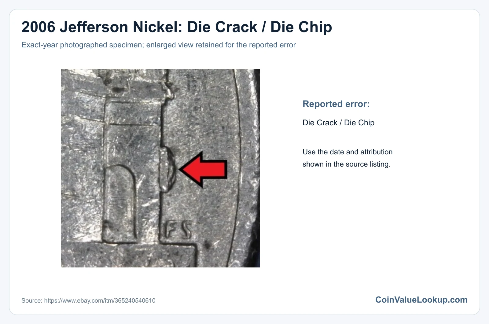 2006 Nickel Die Crack / Die Chip