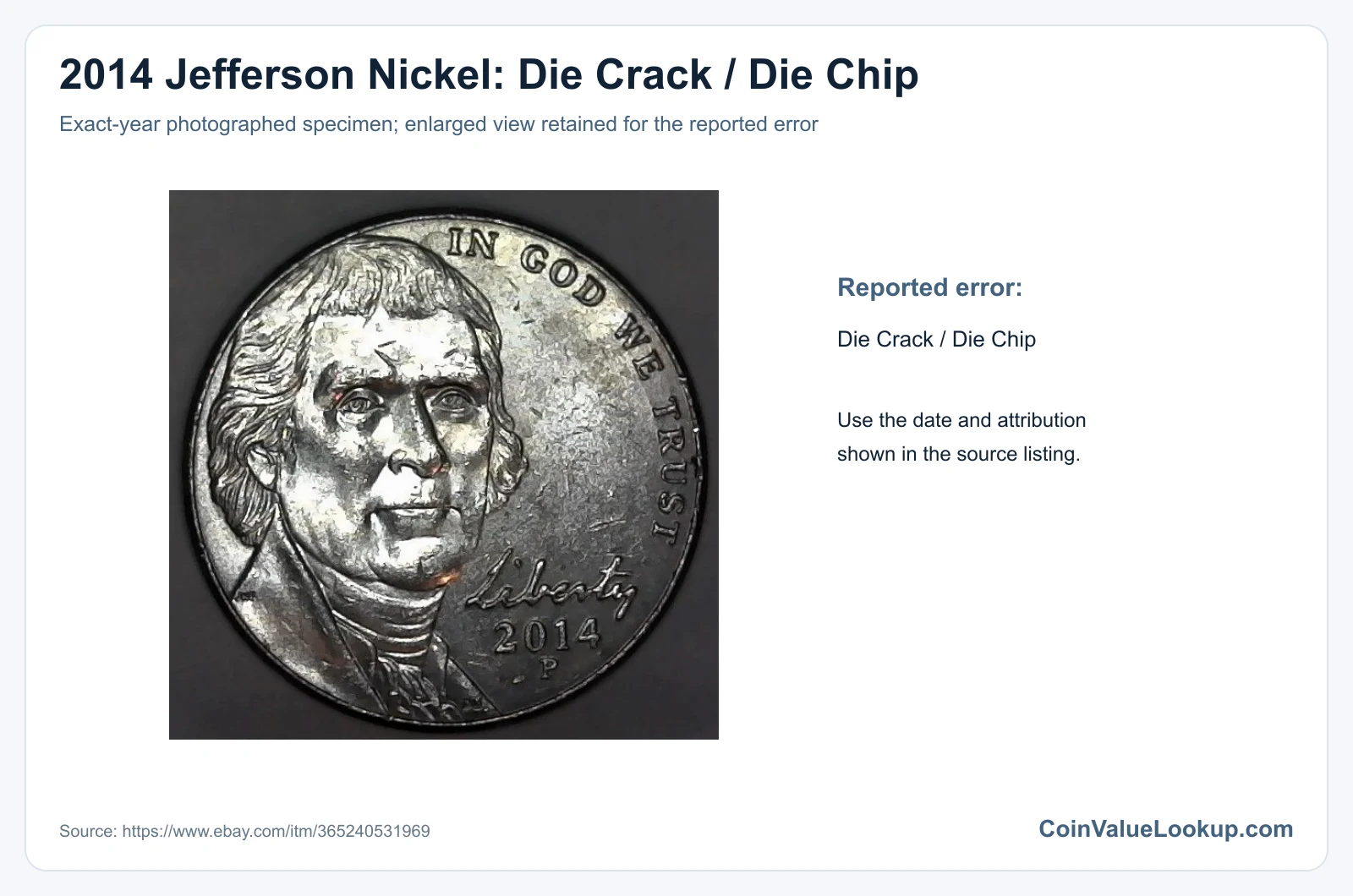 2014 Nickel Die Crack / Die Chip