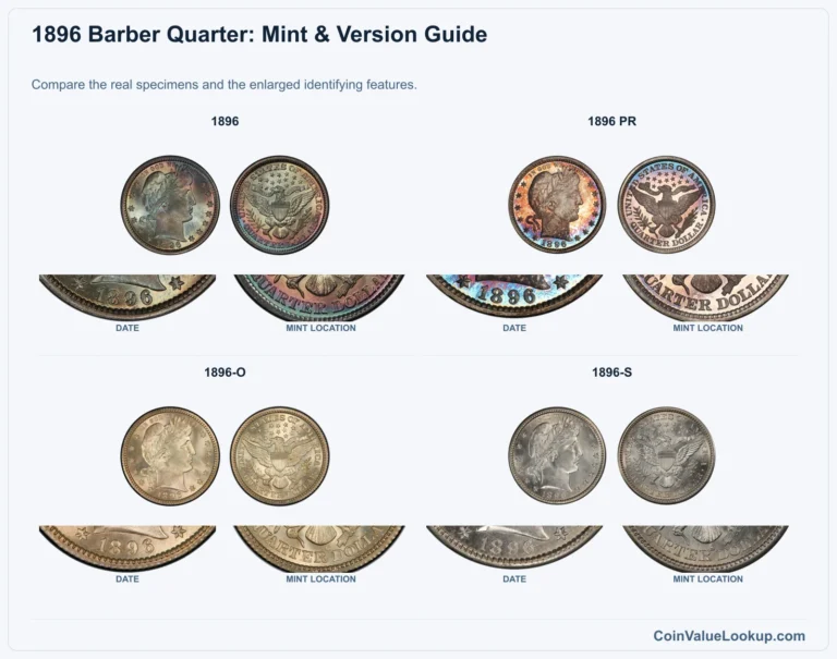 1896 Barber Quarter Coin Value: How Much Is It Worth?