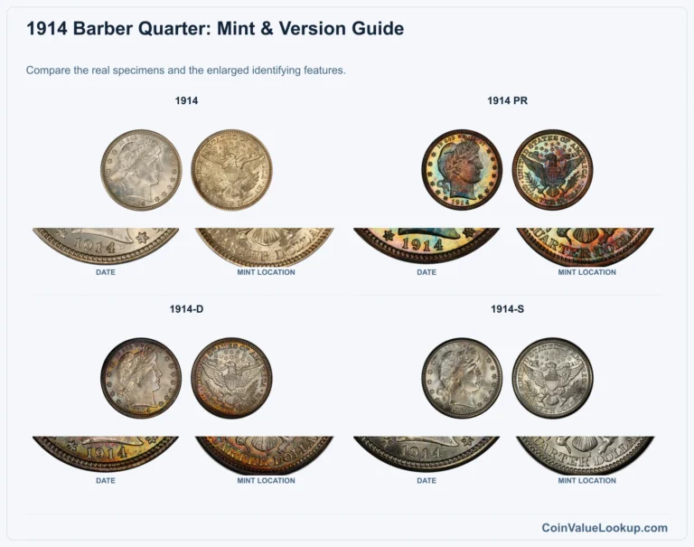 1914 Barber Quarter Coin Value: How Much Is It Worth?