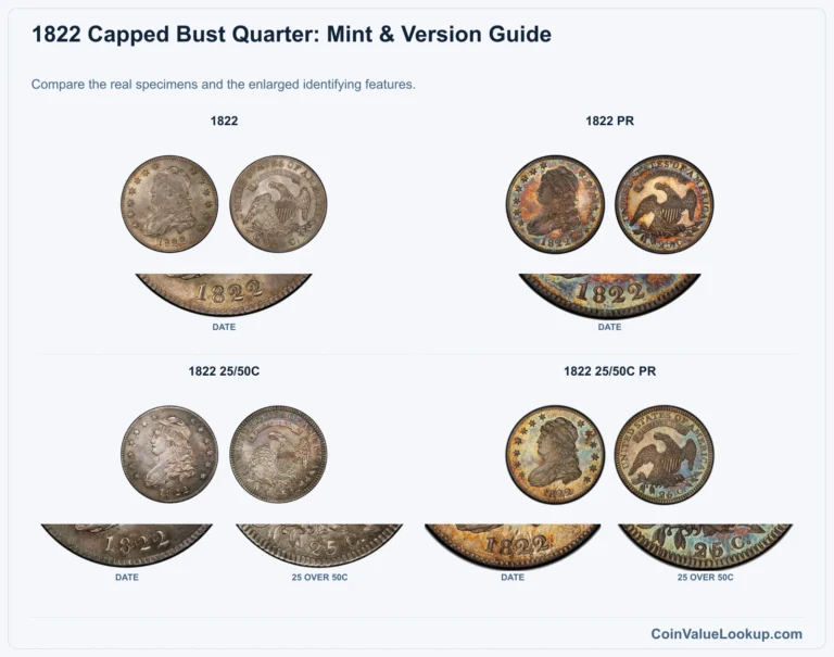 1822 Capped Bust Quarter Coin Value: How Much Is It Worth?