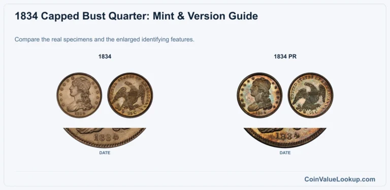 1834 Capped Bust Quarter Coin Value: How Much Is It Worth?