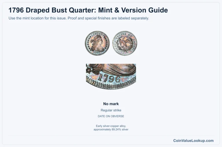 1796 Draped Bust Quarter Coin Value: How Much Is It Worth?
